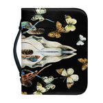 Dreamcatcher Deer Skull Print Leather Bible Cover