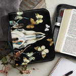 Dreamcatcher Deer Skull Print Leather Bible Cover