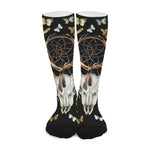 Dreamcatcher Deer Skull Print Long Socks