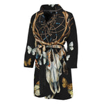 Dreamcatcher Deer Skull Print Men's Bathrobe