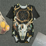 Dreamcatcher Deer Skull Print Men's Bodysuit