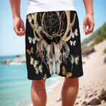 Dreamcatcher Deer Skull Print Men's Cargo Shorts