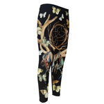 Dreamcatcher Deer Skull Print Men's Compression Pants