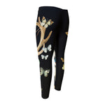 Dreamcatcher Deer Skull Print Men's Compression Pants