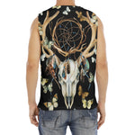 Dreamcatcher Deer Skull Print Men's Fitness Tank Top