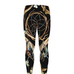 Dreamcatcher Deer Skull Print Men's leggings