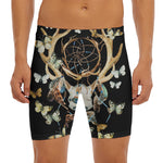 Dreamcatcher Deer Skull Print Men's Long Boxer Briefs