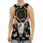 Dreamcatcher Deer Skull Print Men's Muscle Tank Top