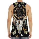 Dreamcatcher Deer Skull Print Men's Muscle Tank Top