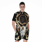 Dreamcatcher Deer Skull Print Men's Rompers