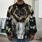 Dreamcatcher Deer Skull Print Men's Shirt Jacket