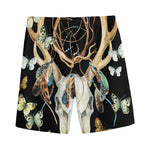 Dreamcatcher Deer Skull Print Men's Sports Shorts