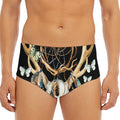 Dreamcatcher Deer Skull Print Men's Triangle Swim Briefs