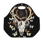 Dreamcatcher Deer Skull Print Neoprene Lunch Bag