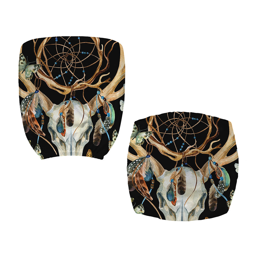Dreamcatcher Deer Skull Print Office Chair Cover