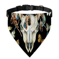 Dreamcatcher Deer Skull Print Over The Collar Dog Bandana