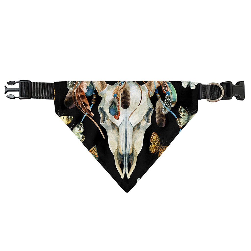 Dreamcatcher Deer Skull Print Over The Collar Dog Bandana