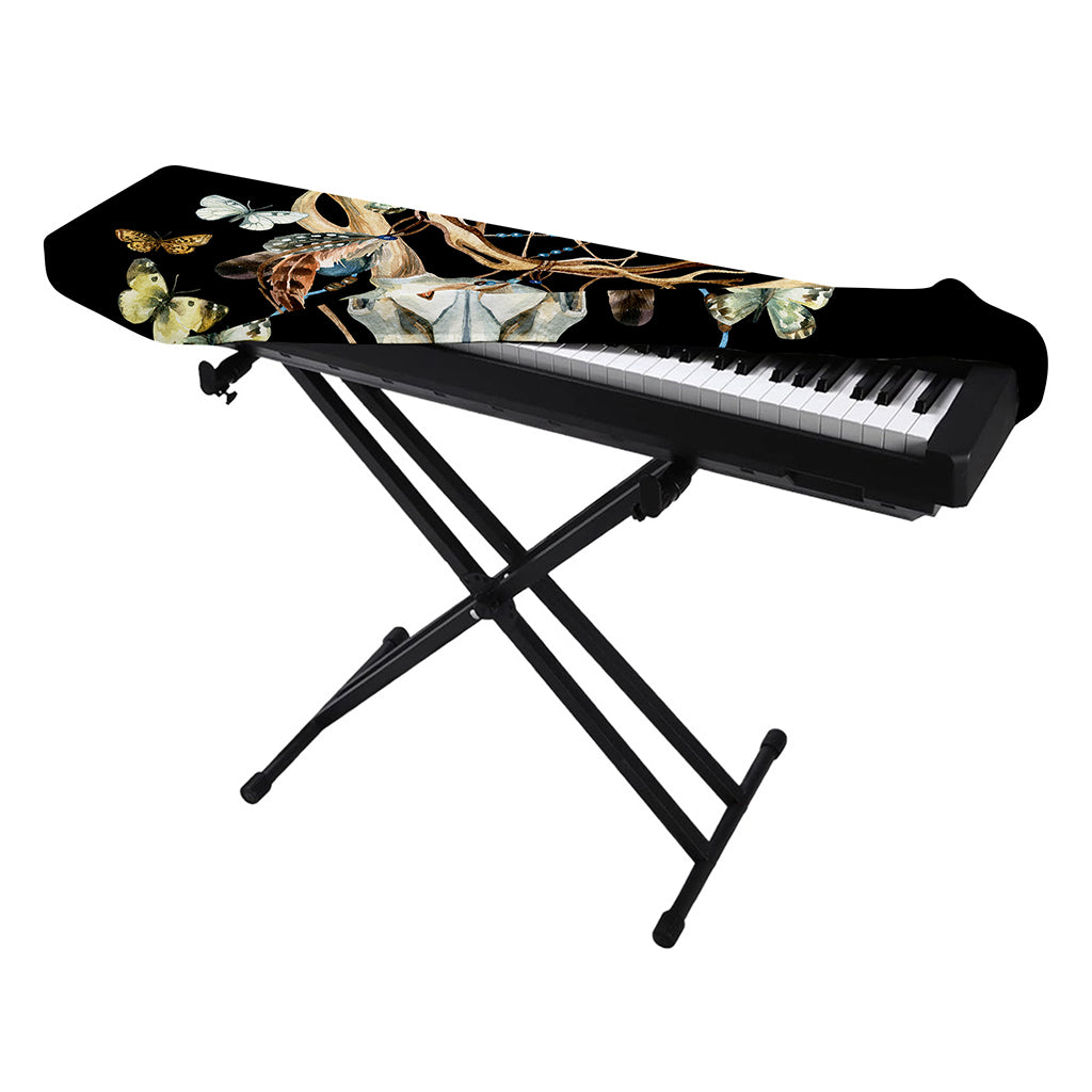Dreamcatcher Deer Skull Print Piano Keyboard Cover