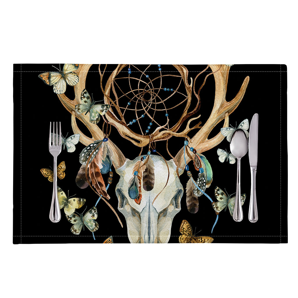 Dreamcatcher Deer Skull Print Placemat