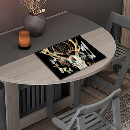 Dreamcatcher Deer Skull Print Placemat