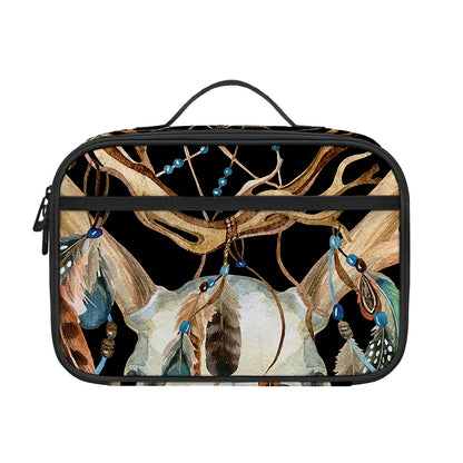 Dreamcatcher Deer Skull Print Portable Lunch Bag