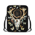 Dreamcatcher Deer Skull Print Rectangular Crossbody Bag