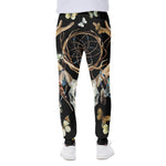 Dreamcatcher Deer Skull Print Scuba Joggers