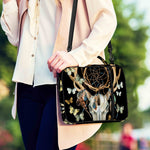 Dreamcatcher Deer Skull Print Shoulder Strap Bible Bag