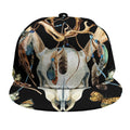 Dreamcatcher Deer Skull Print Snapback Cap