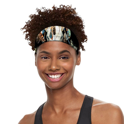 Dreamcatcher Deer Skull Print Sports Headband