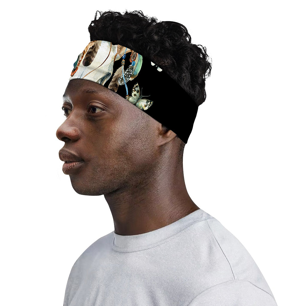Dreamcatcher Deer Skull Print Sports Headband