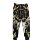 Dreamcatcher Deer Skull Print Sweatpants
