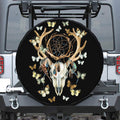 Dreamcatcher Deer Skull Print Tire Cover