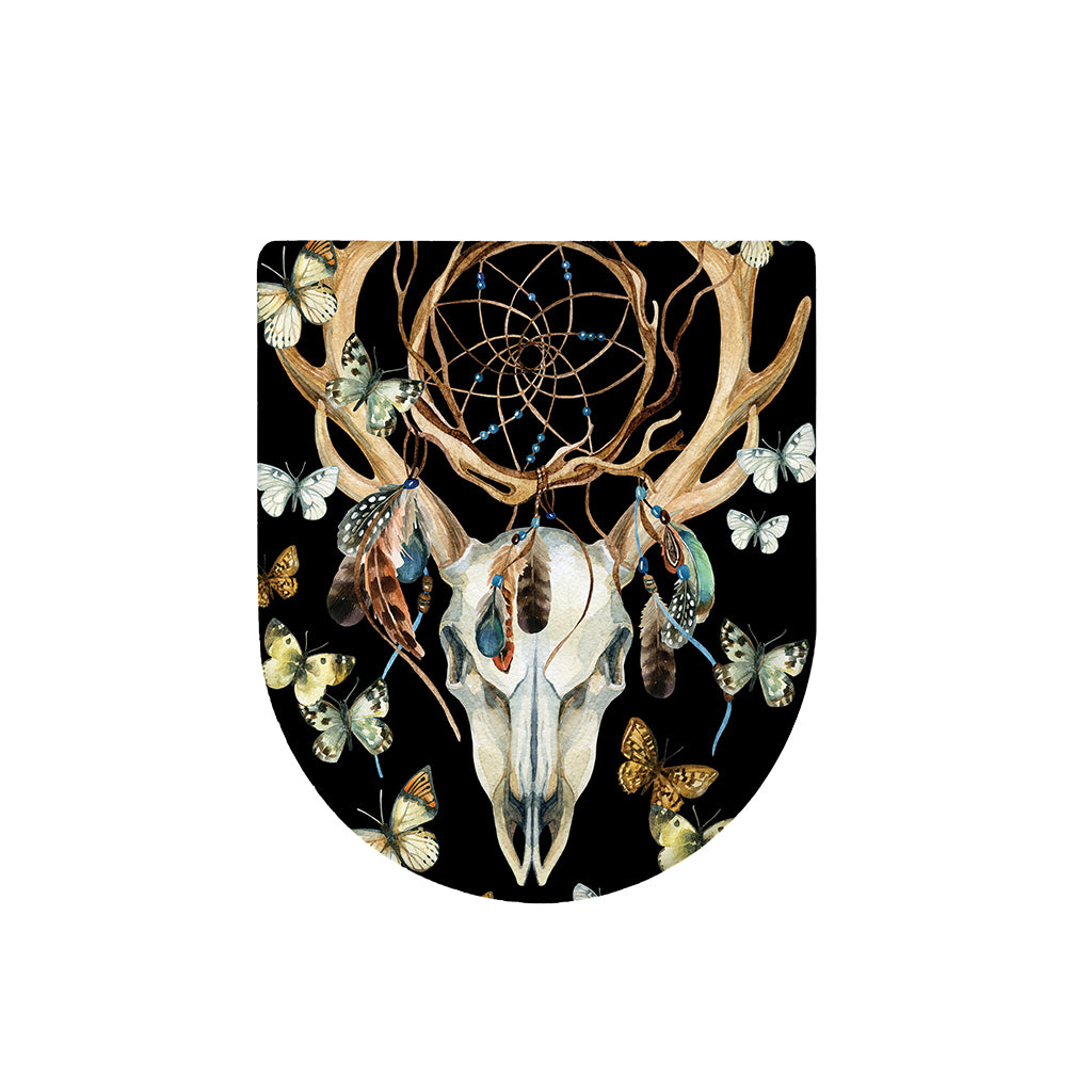 Dreamcatcher Deer Skull Print Toilet Lid Cover