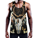 Dreamcatcher Deer Skull Print Training Tank Top