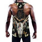 Dreamcatcher Deer Skull Print Training Tank Top