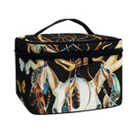 Dreamcatcher Deer Skull Print Travel Makeup Bag