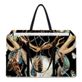 Dreamcatcher Deer Skull Print Utility Tote Bag