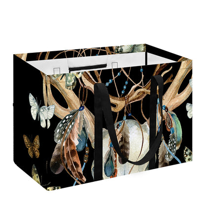 Dreamcatcher Deer Skull Print Utility Tote Bag