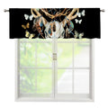 Dreamcatcher Deer Skull Print Window Valance