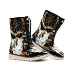 Dreamcatcher Deer Skull Print Winter Boots