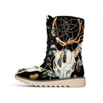 Dreamcatcher Deer Skull Print Winter Boots