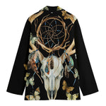 Dreamcatcher Deer Skull Print Women's Blazer