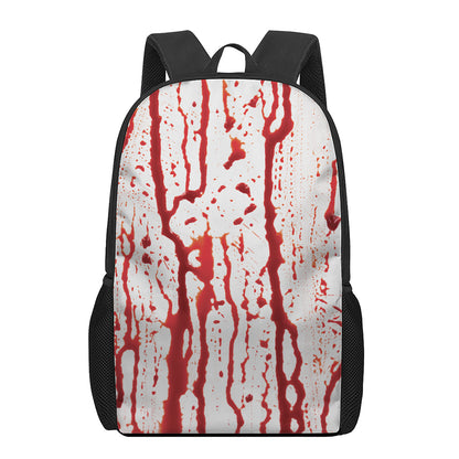 Dripping Blood Print 17 Inch Backpack