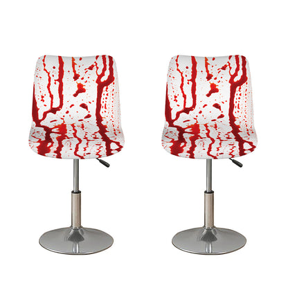 Dripping Blood Print Bar Stool Covers
