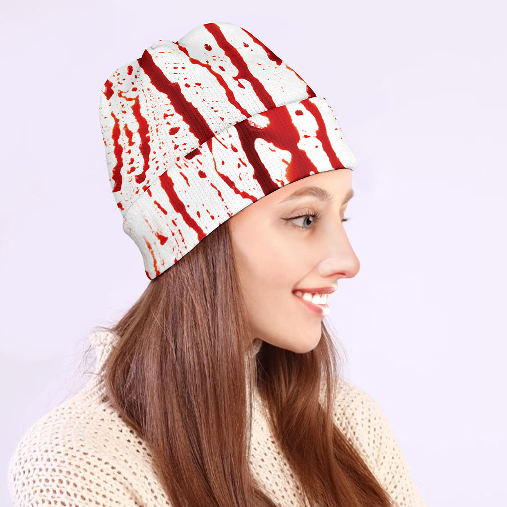 Dripping Blood Print Beanie