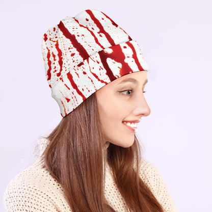 Dripping Blood Print Beanie