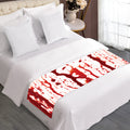 Dripping Blood Print Bed Runner