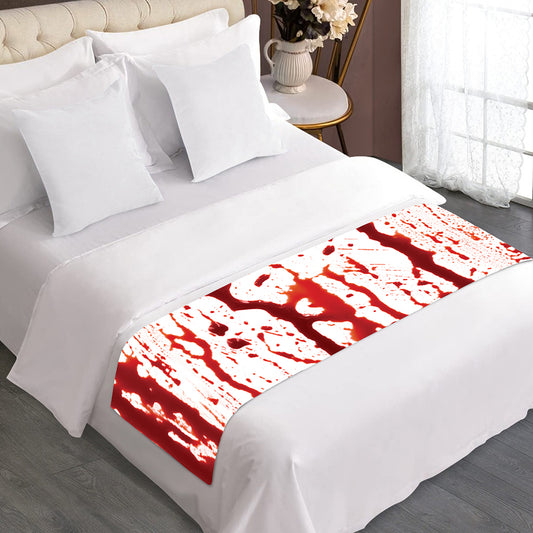 Dripping Blood Print Bed Runner