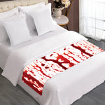Dripping Blood Print Bed Runner